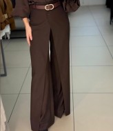 Широкі брюки з асиметричною планкою KC-0516A500