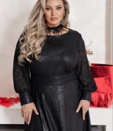 Элегантное черное платье VOJ-1056A600