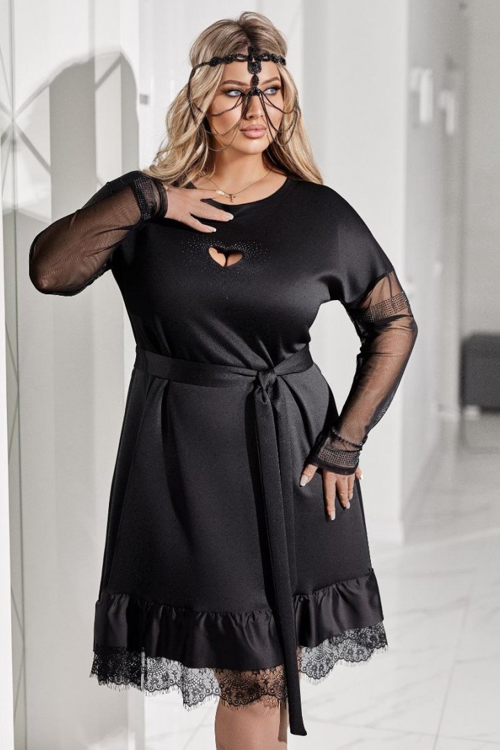 Эффектное платье силуэта трапеция VOJ-1052A650