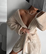 Женский махровый халат ANM-407A580