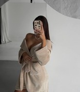 Женский махровый халат ANM-407A580