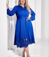 Нарядное платье с лазерным узором VOJ-1063A650