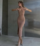 Облегающее платье на бретельках INNA-525A350