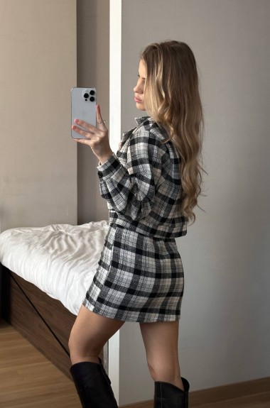 Твідовий жіночий костюм двійка NK-640A600 Твідовий жіночий костюм двійка NK-640A600