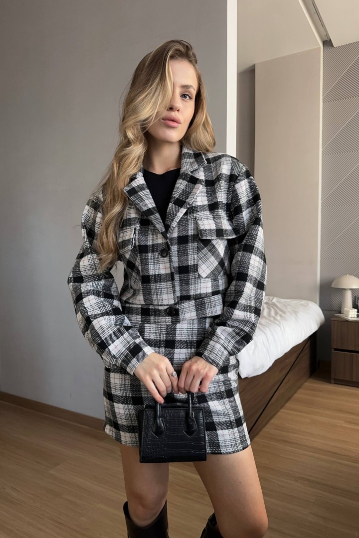 Женский костюм твидовый двойка NK-640A600