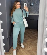 Велюровый женский спортивный костюм DOL-344A690