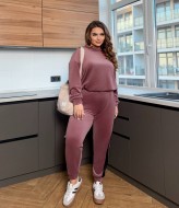 Велюровый женский спортивный костюм DOL-344A690