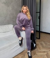 Велюровый женский спортивный костюм DOL-344A690