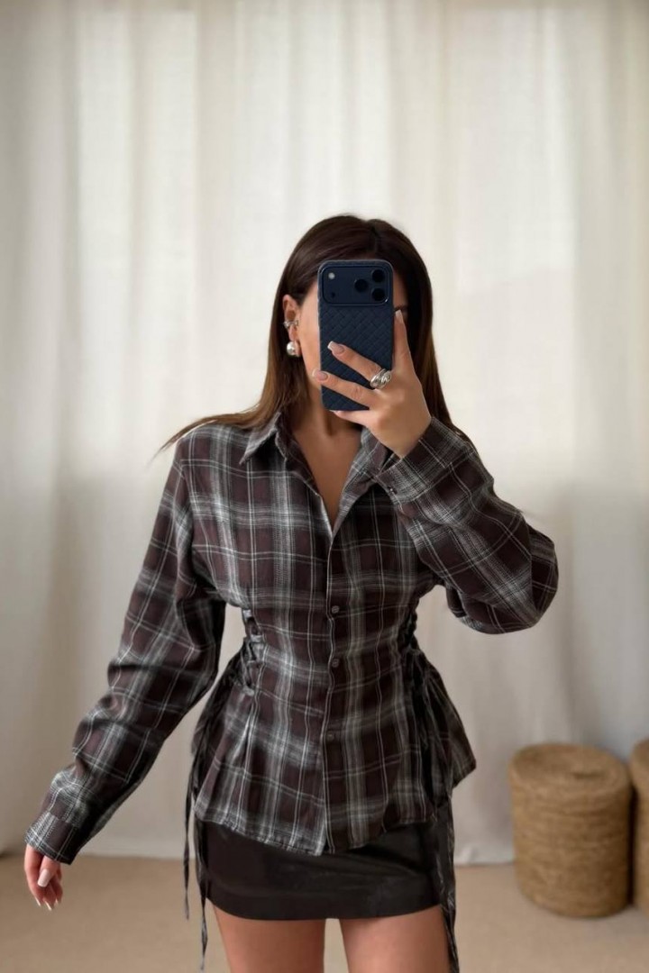 Фланелевая рубашка в клетку ANM-425A580