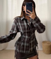 Фланелевая рубашка в клетку ANM-425A580
