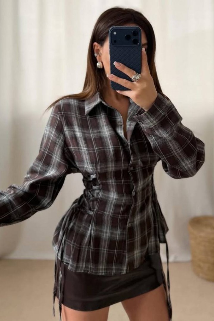 Фланелевая рубашка в клетку ANM-425A580