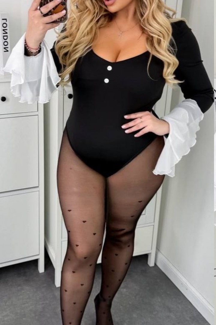 Боди с шифоновыми рукавами INS-396A680