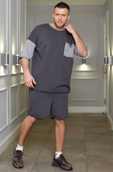 Мужской костюм футболка шорты  VLT-533A600