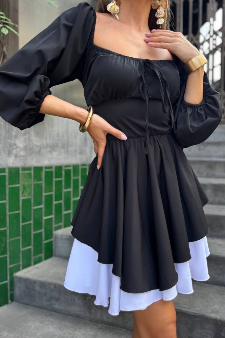 Элегантное платье с длинным рукавом HEB-1008A530