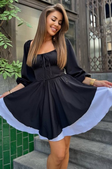 Елегантна сукня з довгим рукавом HEB-1008A530