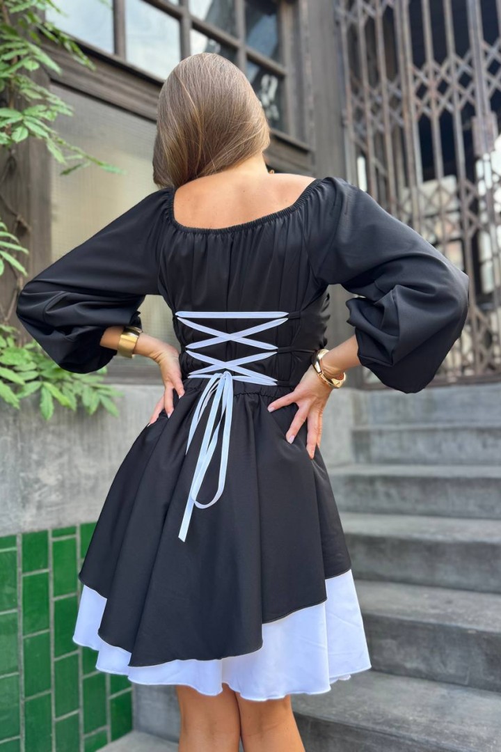 Элегантное платье с длинным рукавом HEB-1008A530