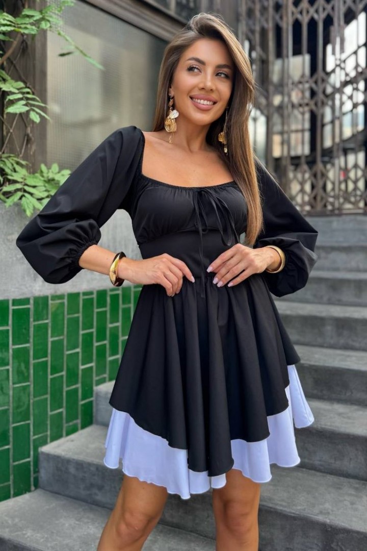 Элегантное платье с длинным рукавом HEB-1008A530