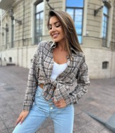 Теплая рубашка в клетку HEB-1007.1A490