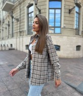 Теплая рубашка в клетку HEB-1007.1A490