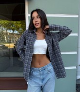 Теплая рубашка в клетку HEB-1007.1A490