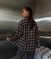 Теплая рубашка в клетку HEB-1007.1A490