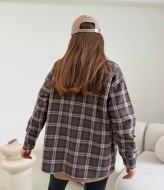 Теплая рубашка в клетку HEB-1007.1A490