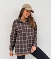 Теплая рубашка в клетку HEB-1007.1A490