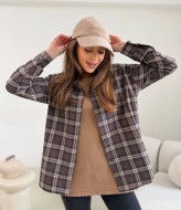 Теплая рубашка в клетку HEB-1007.1A490