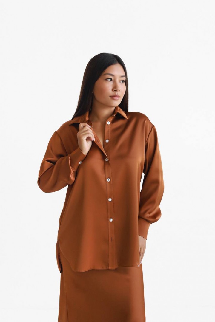 Рубашка из атласа LILO-285A590