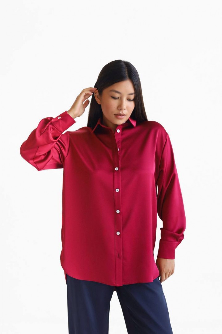 Рубашка из атласа LILO-285A590