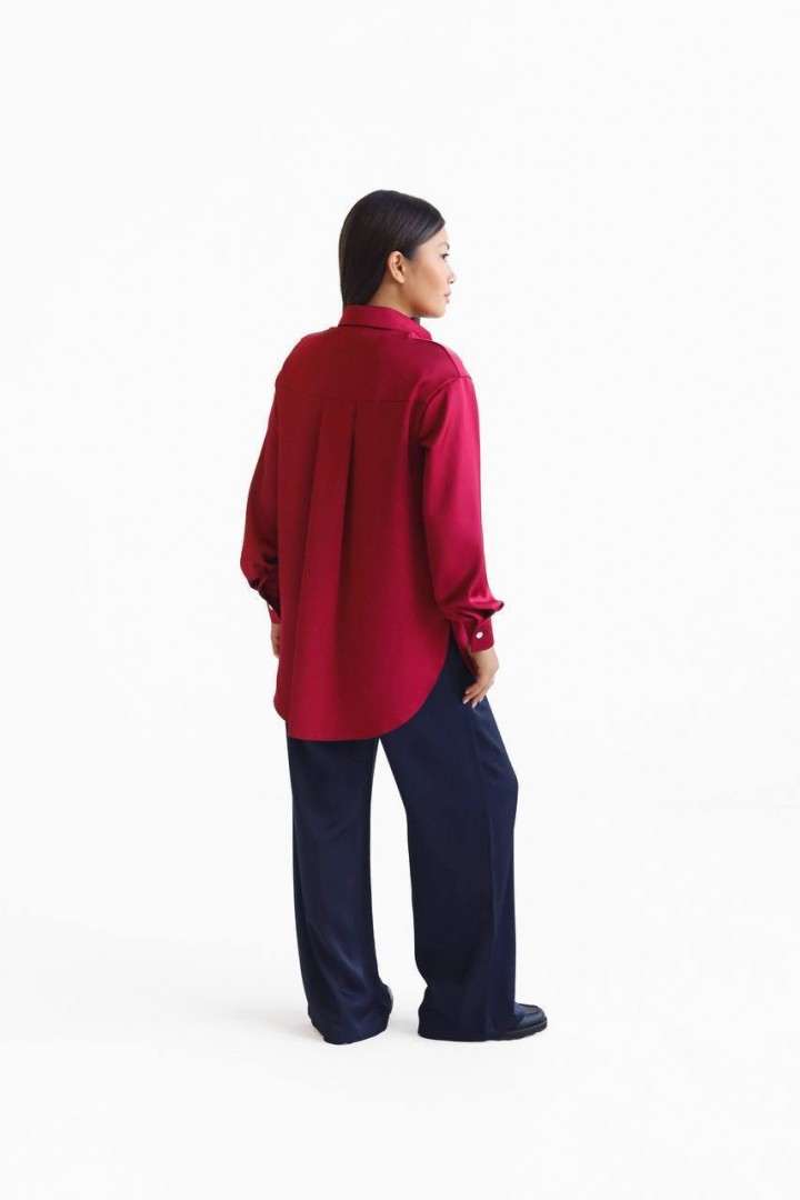 Рубашка из атласа LILO-285A590