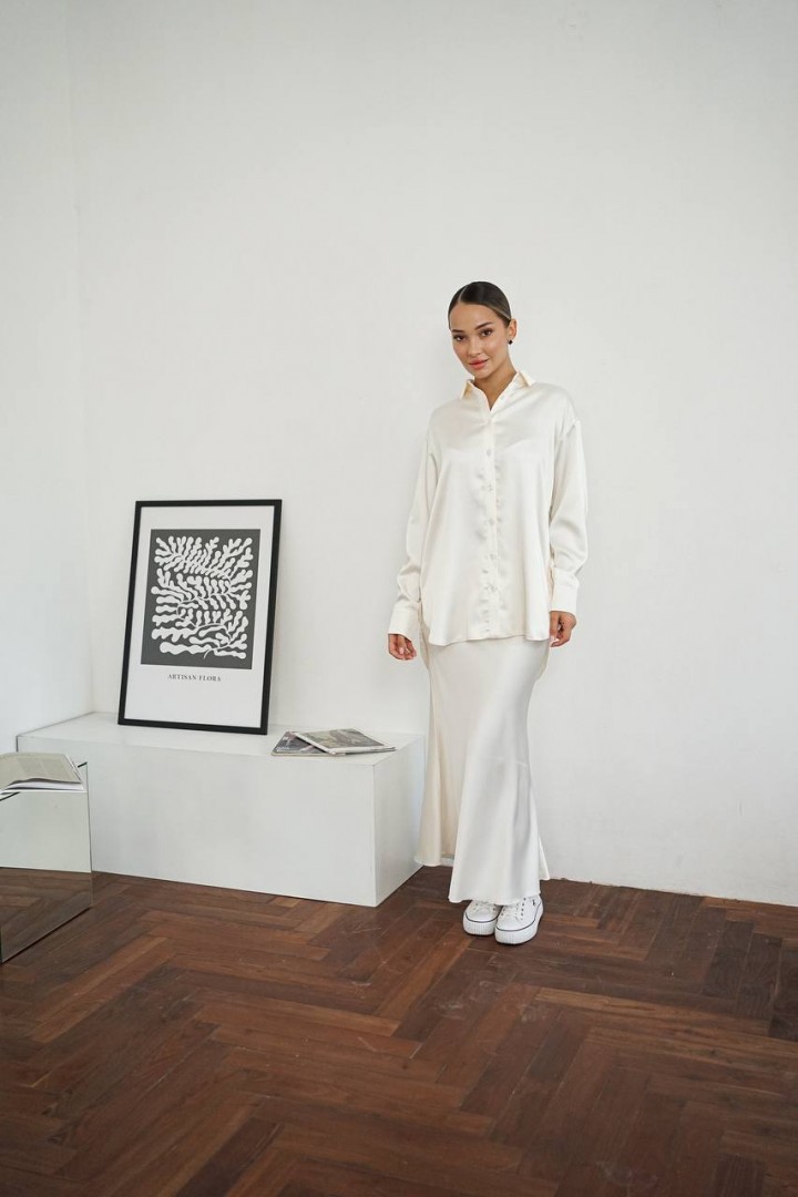 Рубашка из атласа LILO-285A590