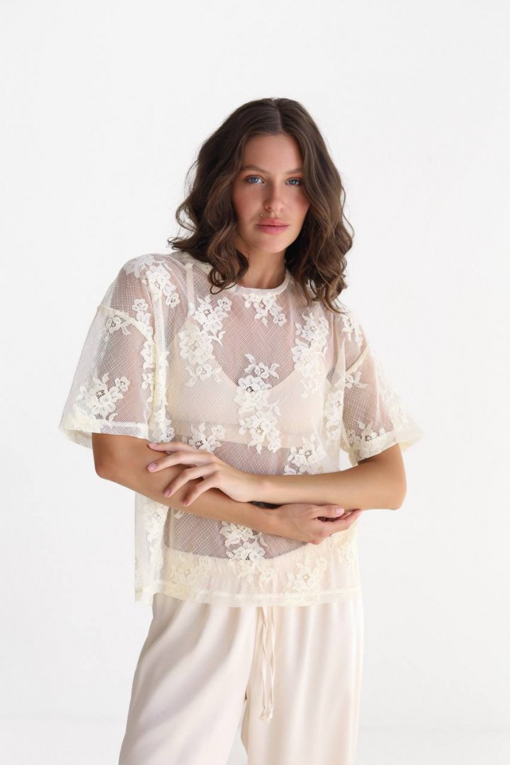 Футболка из кружева LILO-343A650