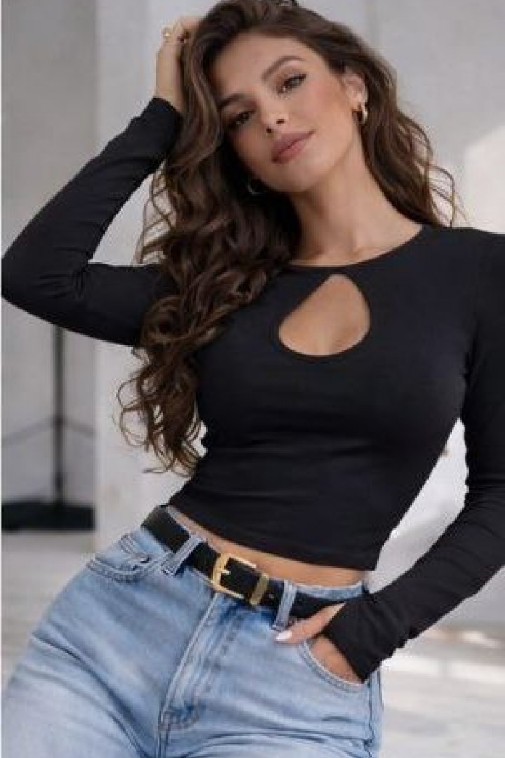 Облегающий лонгслив-топ MIK-1725A270