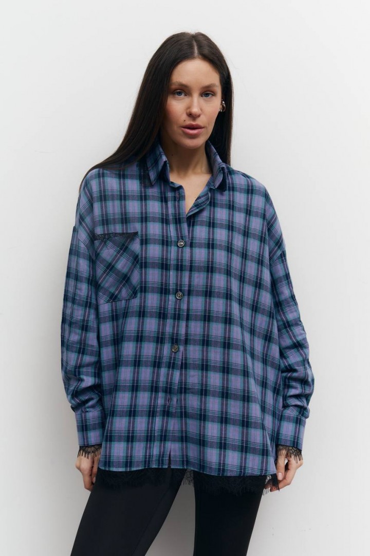 Рубашка с кружевом LILO-408A1150