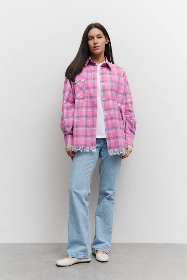 Рубашка с кружевом LILO-408A1150