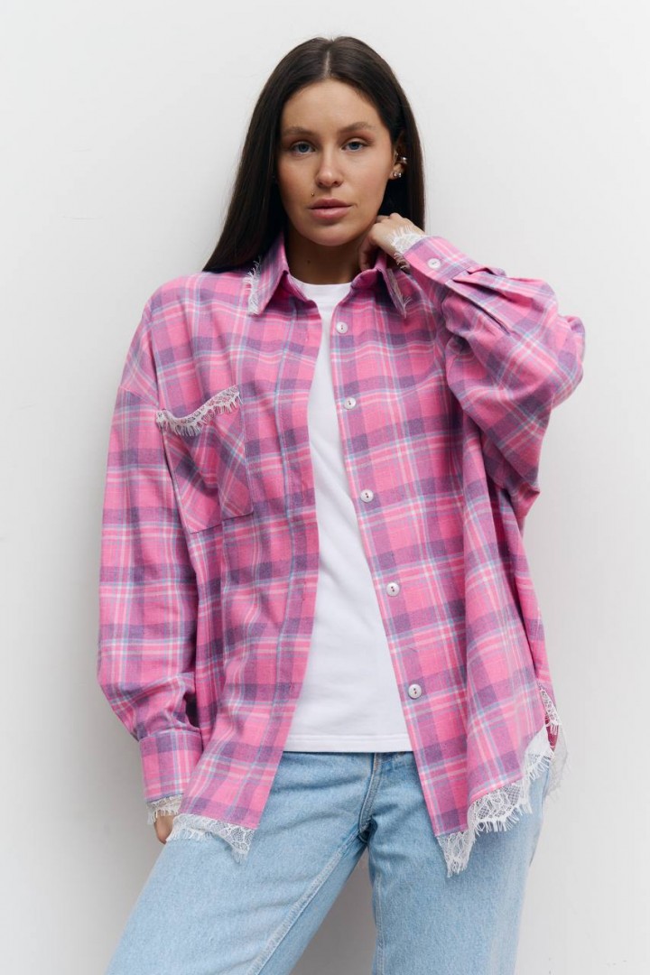 Рубашка с кружевом LILO-408A1150