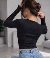 Облегающий лонгслив-топ MIK-1725A270