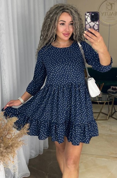 Короткое платье с воланом IND-1055A350