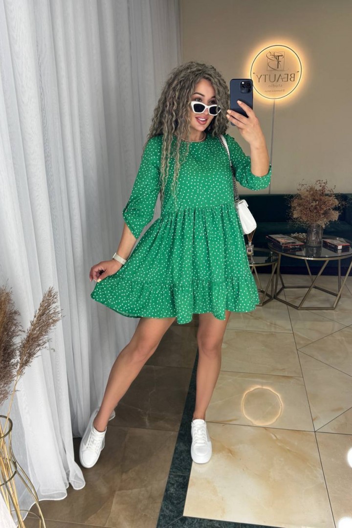 Короткое платье с воланом IND-1055A350