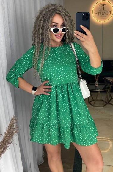 Короткое платье с воланом IND-1055A350