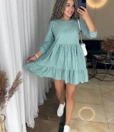 Короткое платье с воланом IND-1055A350