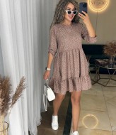 Короткое платье с воланом IND-1055A350