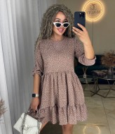 Короткое платье с воланом IND-1055A350