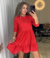 Короткое платье с воланом IND-1055A350