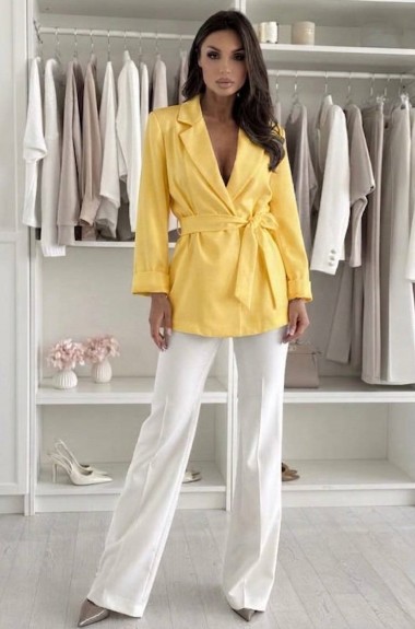 Женский пиджак с поясом IO-813A600