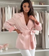 Женский пиджак с поясом IO-813A600