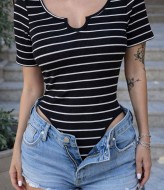 Женское боди в полоску MIK-1589A249