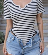 Женское боди в полоску MIK-1589A249