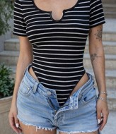 Женское боди в полоску MIK-1589A249